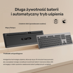 Unitek Zestaw SlimDuo 2.4G bezprzewodowa myszka i klawiatura