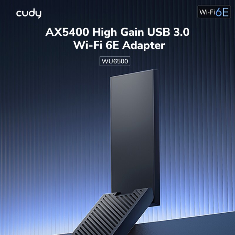 CUDY WU5400 Adapter USB Wi-Fi 6E tri-band | PartsPC.pl