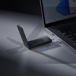 CUDY WU5400 Adapter USB Wi-Fi 6E tri-band | PartsPC.pl