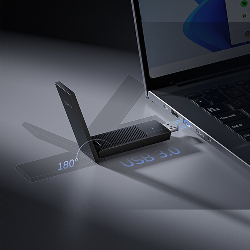 CUDY WU5400 Adapter USB Wi-Fi 6E tri-band | PartsPC.pl