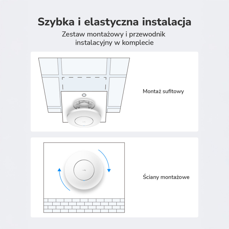 CUDY AP3600_P Punkt dostępowy Wi-Fi 7, 2.5G z adapterem PoE