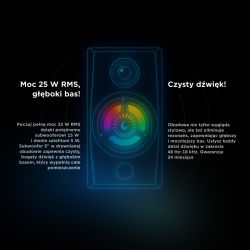 Rampage RMS-G8 Głośniki gamingowe 25 W BT, USB, SD, FM