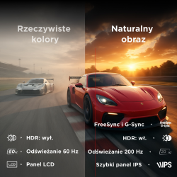 Rampage Crimson Monitor gamingowy 27'' FHD 200 Hz 0,5 ms FastIPS