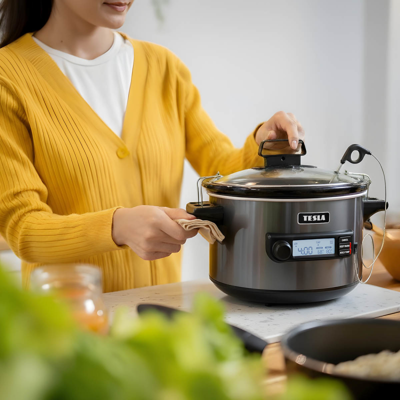 TESLA SlowCook S900 Plus Wolnowar z sondą temperatury