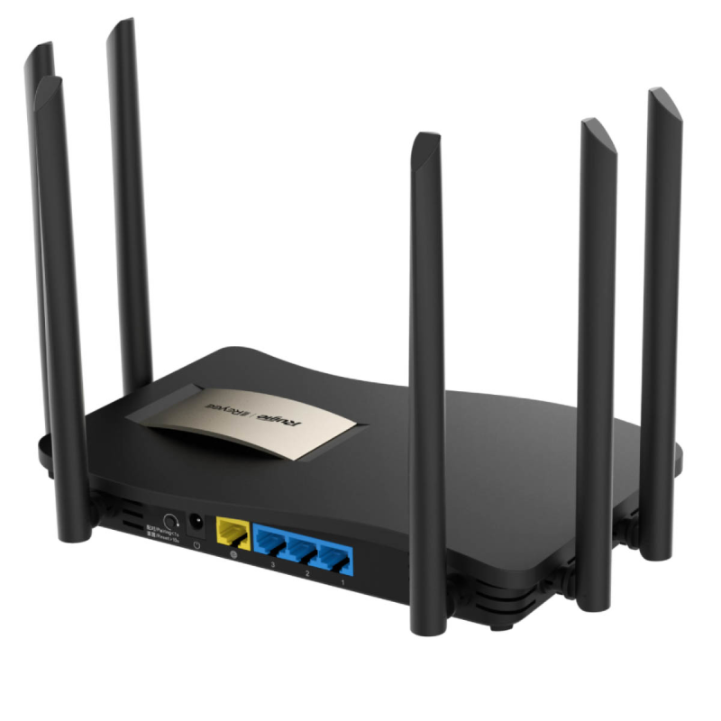 Ruijie Reyee RG-EW1200G Pro | Router, WiFi, 4 portów, 4xGbit, 1xWAN, 3xLAN, WiFi 5, 2,4GHz/5GHz, AC1300, 6x6 dBi, Repeater, WISP