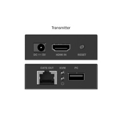 Przedłużacz/Extender DIGITUS KVM HDMI+USB 1.1 do 40m/70m po kat.6 z