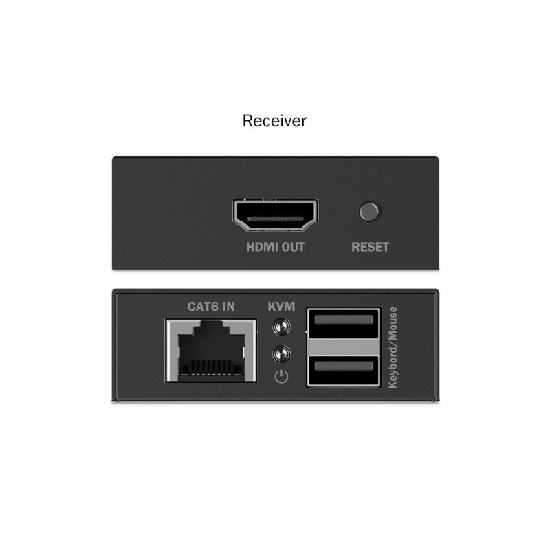 Przedłużacz/Extender DIGITUS KVM HDMI+USB 1.1 do 40m/70m po kat.6 z