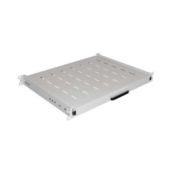 Półka wysuwana do szaf Rack 19" Lanberg szara 1U/445x350mm udźwig do 35kg,