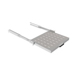 Półka wysuwana do szaf Rack 19" Lanberg szara 1U/445x350mm udźwig do 35kg,