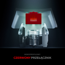 Rampage Klawiatura Mechaniczna Low Profile REBEL