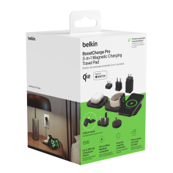 Belkin Podróżna magnetyczna podkładka ładująca Belkin 3 w 1, Qi2 15W