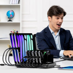 Unitek 10-portowa stacja ładowania USB-C i USB-A 240W | PartsPC.pl