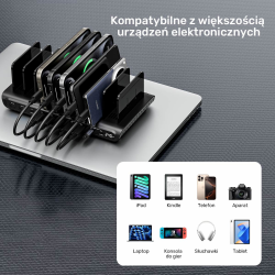 Unitek 10-portowa stacja ładowania USB-C i USB-A 240W | PartsPC.pl