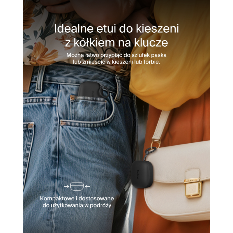 Belkin Słuchawki półotwarte douszne do spania, IPX4, Bluetooth 6.0, czarne