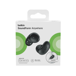 Belkin Słuchawki półotwarte douszne do spania, IPX4, Bluetooth 6.0, czarne