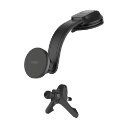 Belkin BoostCharge Ładowarka magnetyczna 15W Qi2, zasilacz 30W, na deskę rozdzielczą lub kratkę