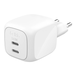Belkin Ładowarka sieciowa, 2 porty USB-C, 50W, biała