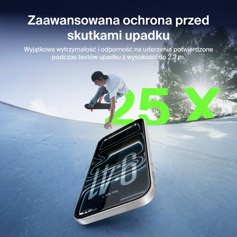 Belkin Szkło na iPhone 17 Pro, UltraGlass 2, z aplikatorem