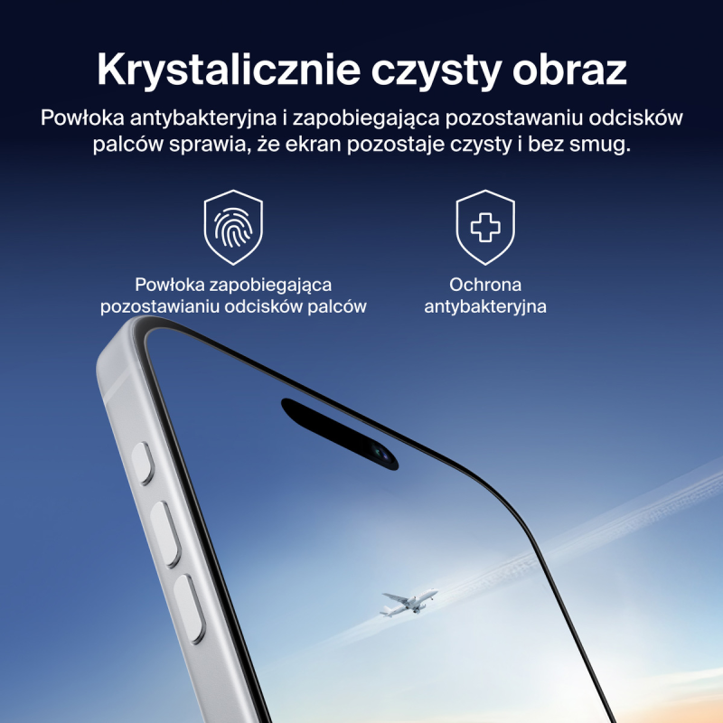 Belkin Szkło na iPhone 17 Pro, UltraGlass 2, z aplikatorem