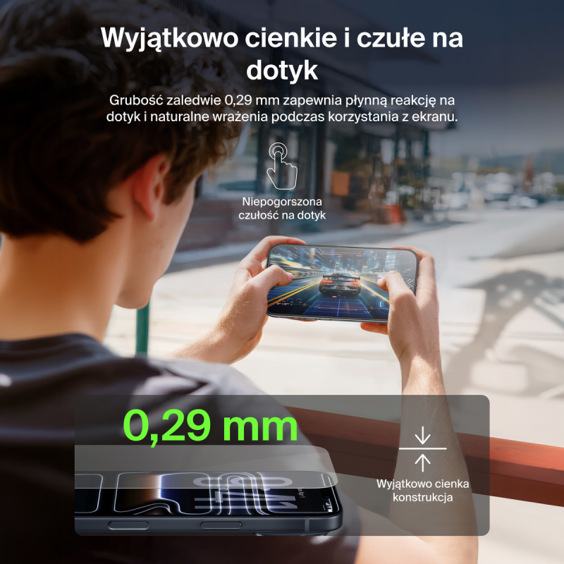 Belkin Szkło na iPhone 17 Pro Max, UltraGlass 2, z aplikatorem