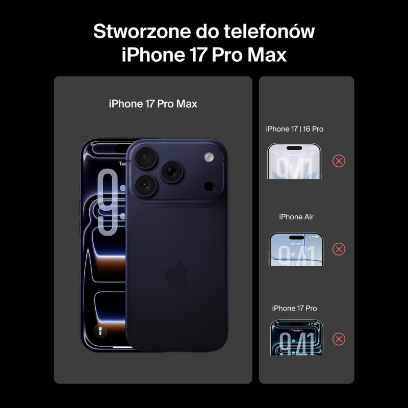 Belkin Szkło na iPhone 17 Pro Max, UltraGlass 2, z aplikatorem