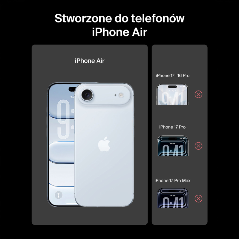 Belkin Szkło na iPhone Air, UltraGlass 2, z aplikatorem