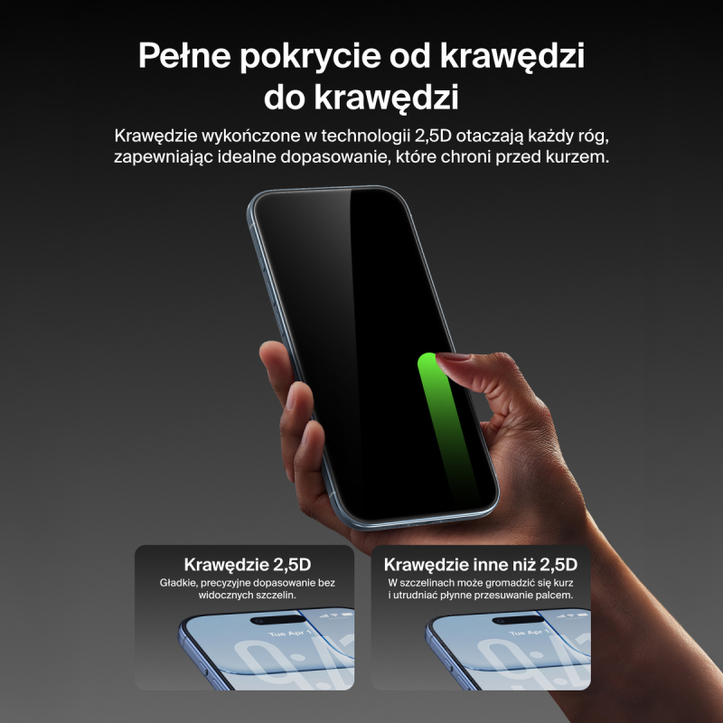 Belkin Szkło na iPhone Air, UltraGlass 2, z aplikatorem
