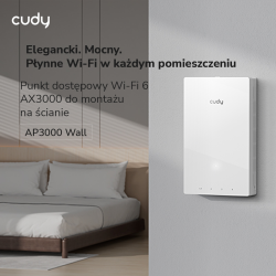 CUDY AP1300 wall | Access Point (AP), Wi-Fi 5, 2,4GHz/5GHz, Gigabit, PoE
