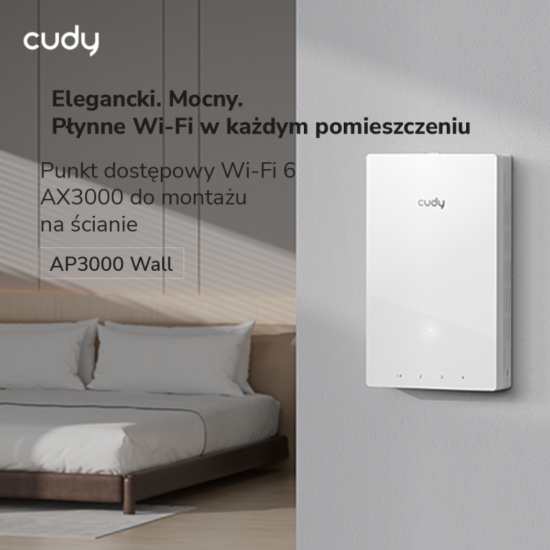CUDY AP1300 wall | Access Point (AP), Wi-Fi 5, 2,4GHz/5GHz, Gigabit, PoE
