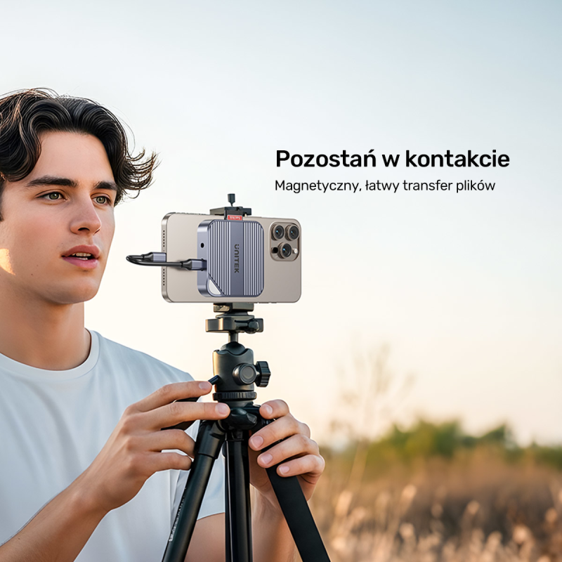 Unitek Magnetyczny czytnik kart SD/Micro SD 6w1 | PD100W | 4K@60Hz | 5Gbps