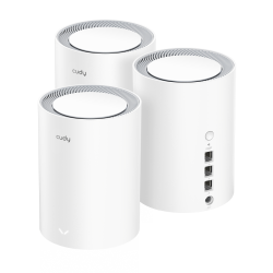 CUDY M3600(3-Pack) | Mesh, WiFi 7, 2,4GHz/5GHz, Gigabit