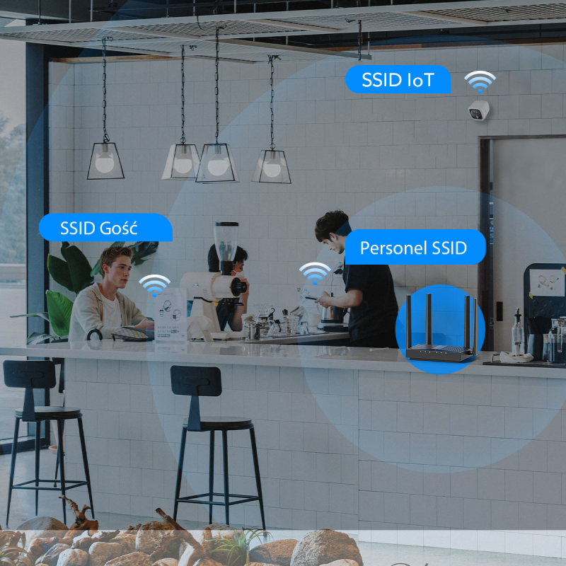 CUDY AP3000D | Access Point (AP), Wi-Fi 6, 2,4GHz/5GHz, Multi-Gigabit, PoE