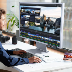 Orico Aktywny hub USB-C 10Gbps, 15W, przykręcany, 2x USB-A, czytnik SD, USB-C, czarny