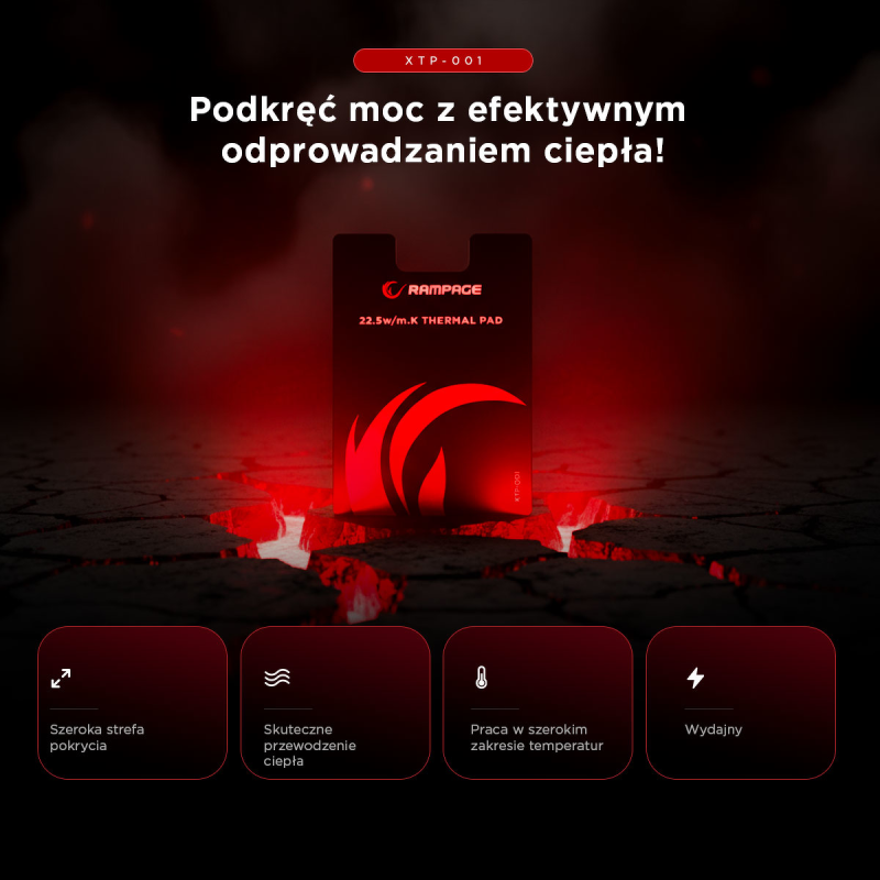 Rampage Termopad XTP-001 38×38×0,2 mm PTM