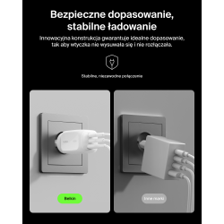 Belkin Ładowarka 100W GaN, 2x USB-C, USB-A, podróżna (EU, US, UK), biała
