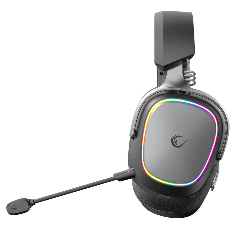 Rampage RETSU Słuchawki bezprzewodowe nauszne BT 2.4G RGB czarne