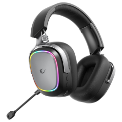 Rampage RETSU Słuchawki bezprzewodowe nauszne BT 2.4G RGB czarne