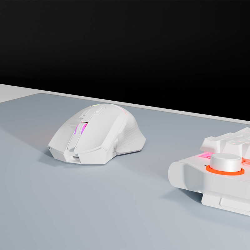 Rampage Mysz bezprzewodowa Drop M3 V2 24000 DPI biała