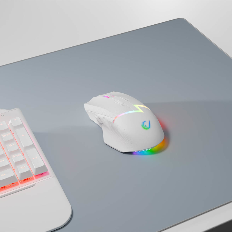 Rampage Mysz bezprzewodowa Drop M3 V2 24000 DPI biała