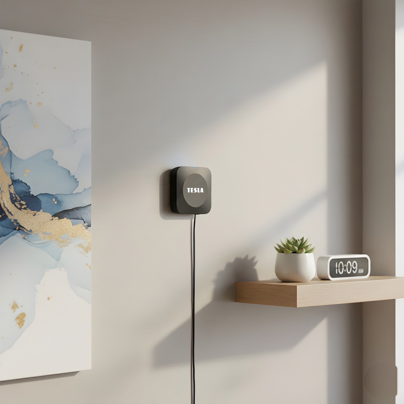 TESLA Bramka Zigbee ZH44 Wi-Fi i BLE do systemów smart home, czarna