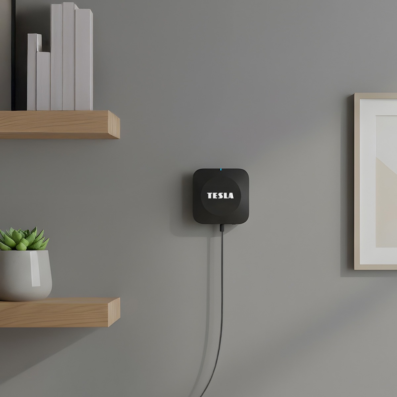 TESLA Bramka Zigbee ZH44 Wi-Fi i BLE do systemów smart home, czarna