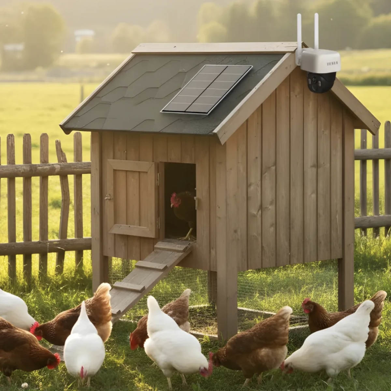 TESLA SecureQ SC45 Zewnętrzna kamera na kartę SIM 4G z panelem solarnym