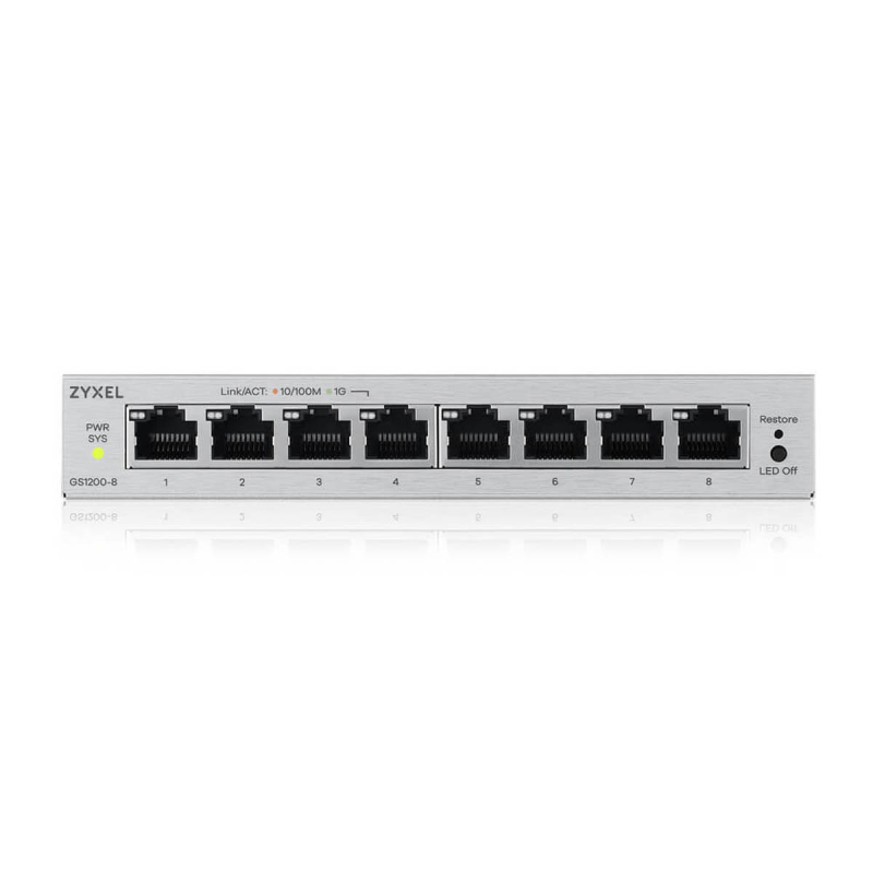 Zyxel GS1200-8V3-EU0101F 8-portowy switch gigabitowy zarządzalny