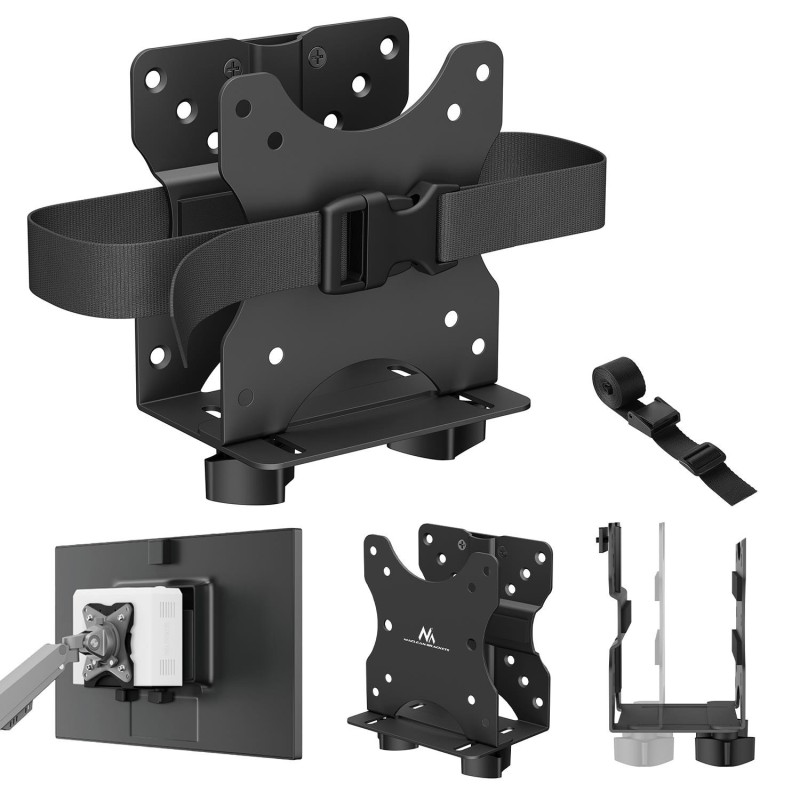 Uchwyt do mini komputerów Maclean MC-115 B, zakres 17-70mm, kompatybilny z