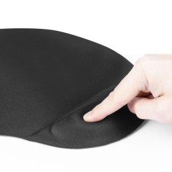 Podkładka Defender EASY WORK żelowa czarna 260x225x5mm | PartsPC.pl