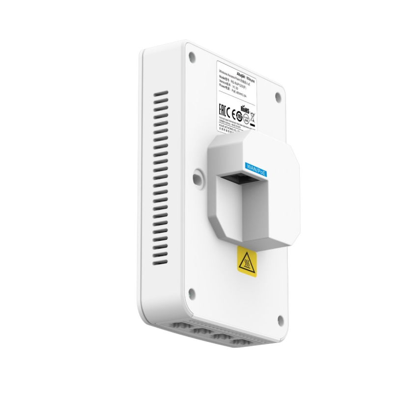 Ruijie Reyee RG-RAP1200(P) | Access Point, 5 portów, 5xGE, 1xPoE IN, 1xPoE Out, WiFi 5, 2,4 GHz/5GHz, AC1267, Wewnętrzny, Naście