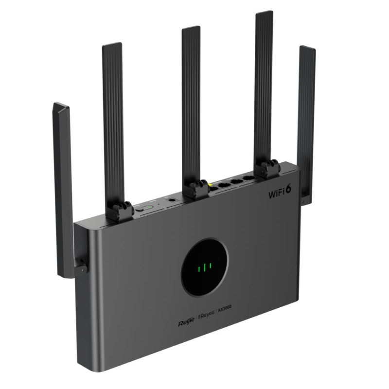 Ruijie Reyee RG-EW3000GX PRO | Router, WiFi, 4 portów, 4xGbit, 3xLAN, 1xWAN, WiFi 6, 2,4GHz/5GHz, AX3000, 5x6 dBi, Mesh, Repeate