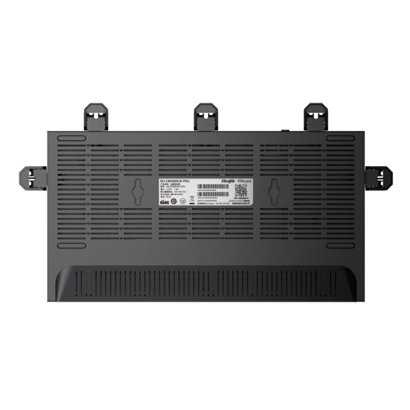 Ruijie Reyee RG-EW3000GX PRO | Router, WiFi, 4 portów, 4xGbit, 3xLAN, 1xWAN, WiFi 6, 2,4GHz/5GHz, AX3000, 5x6 dBi, Mesh, Repeate