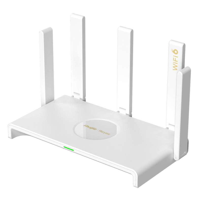 Ruijie Reyee RG-EW3000GX | Router, WiFi, 5 portów, 5xGbit, 3xLAN, 1xWAN, 1xLAN/WAN, WiFi 6, 2,4GHz/5GHz, AX3000, 5x5 dBi, Mesh, 