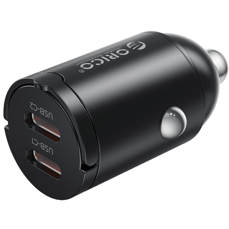 Orico Ładowarka samochodowa, 2 × USB-C, 30W